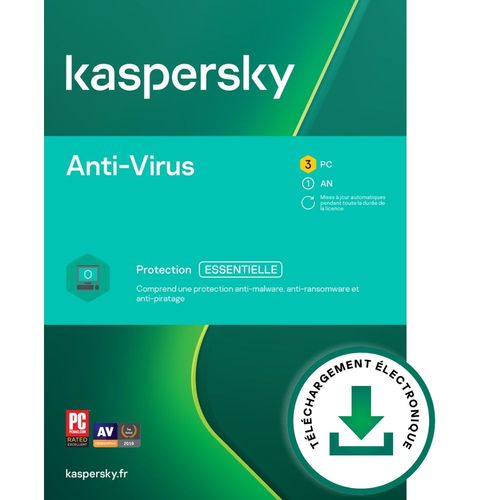 Kaspersky Standard 3pc 1an Version Téléchargeable - Logiciel En Téléchargement
