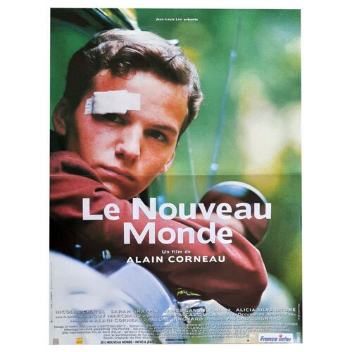 Le Nouveau Monde - Véritable Affiche De Cinéma Pliée - Format 120x160 Cm - De Alain Corneau Avec Nicolas Chatel, Sarah Grappin, James Gandolfini, Alicia Silverstone - 1995