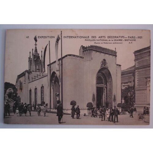Carte Postale Ancienne Paris Exposition Internationale Des Arts Decoratifs Paris 1925 Pavillon National De La Grande Bretagne