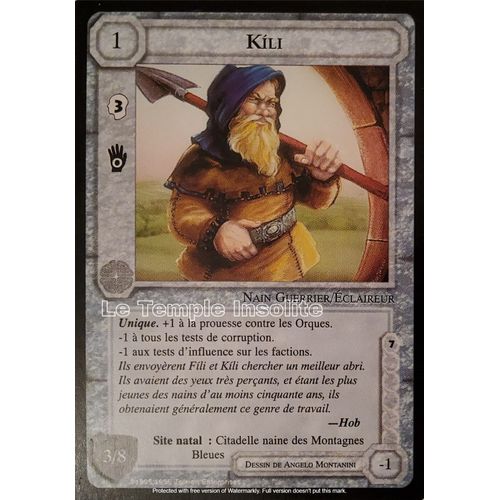 Carte Le Seigneur Des Anneaux - Kili 1996