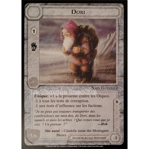 Carte Le Seigneur Des Anneaux - Dori 1996