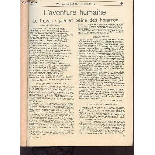 Les Langages De La Culture / Fiches De L'ecole Liberatrice - 1973 - 1794 - 1975.