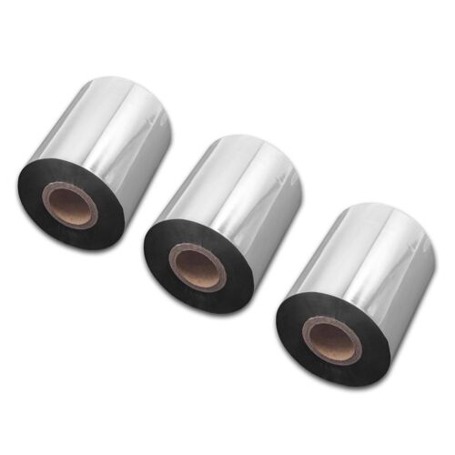 vhbw 3x Ruban transfert thermique compatible avec Intermec Honeywell PD42, PD41, PD43 imprimante d'étiquette résistante 80mmx300m résine/cire