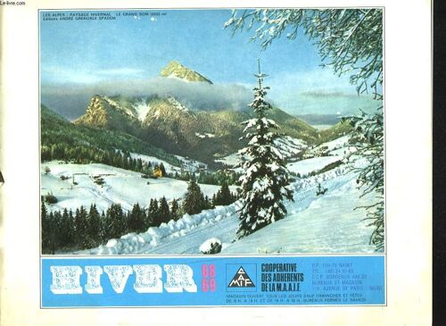 Camif, Cooperative Des Adherents De La Maif. Hiver 1968-1969.