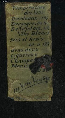Carte De Temperature Des Vins