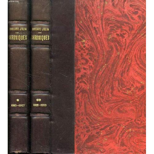 Chroniques Politiques Et Economiques Du 'temps', 1920-1927, 192-1933, 2 Tomes