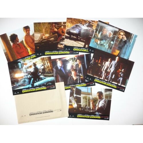 Opération Espadon (Swordfish) : Jeu De Photos D'exploitation Cinématographique - Format 21x27,5 Cm - De Dominic Sena Avec John Travolta, Hugh Jackman, Halle Berry, Don Cheadle - 2001