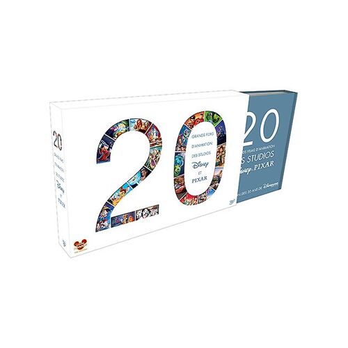 20 Grands Films D'animation Des Studios Disney Et Pixar - Coffret - Pack