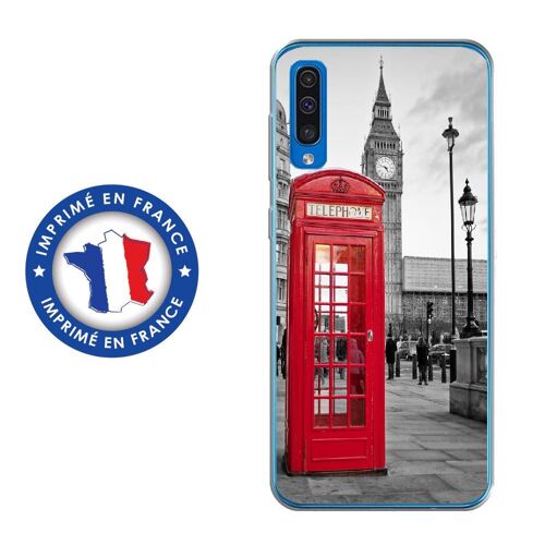 Coque Souple Pour Samsung Galaxy A50 Avec Impression Motifs Cabine Téléphoniqu