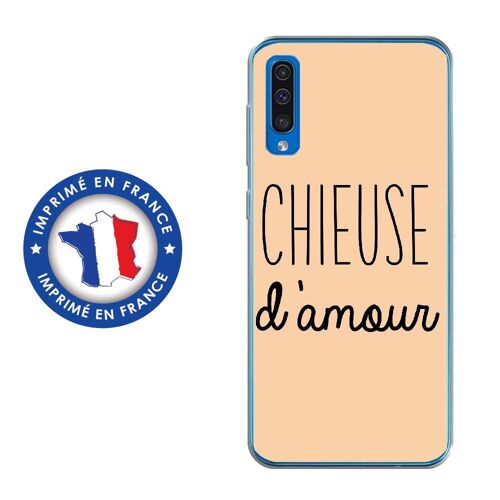 Coque Souple Pour Samsung Galaxy A50 Avec Impression Motifs Chieuse D'amour Beig