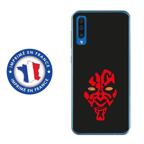 Coque souple pour Samsung Galaxy A50 avec impression Motifs Dark rouge