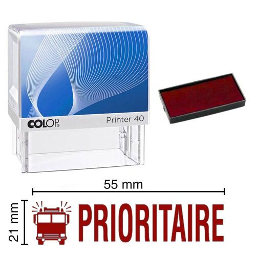 Tampon Encreur Prioritaire Colop Printer 40 59x23mm Rouge