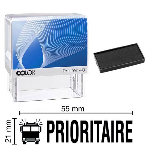 Tampon Encreur Prioritaire Colop Printer 40 59x23mm Noir