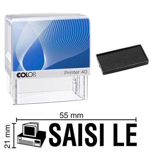 Tampon Encreur Saisi Le Colop Printer 40 59x23mm Noir