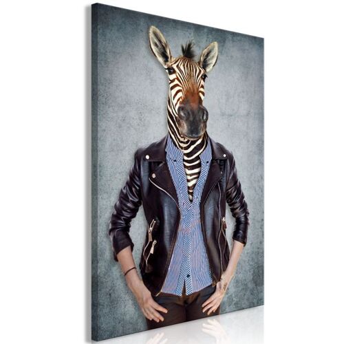 Tableau Imprimé "Zebra Ewa" 80 x 120 cm