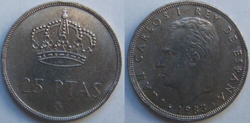 Pièce De 25 Pesetas Espagne 1983
