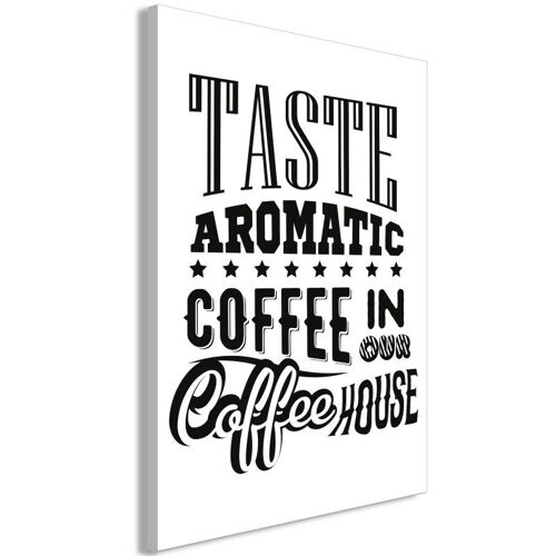 Tableau "Taste Aromatic Coffee in Our Coffee House" 60 x 90 cm