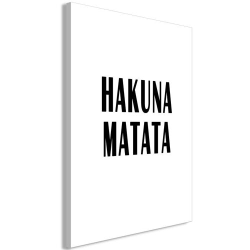 Tableau Imprimé "Hakuna Matata" 40 x 60 cm