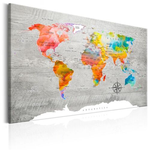 Tableau Imprimé "Multicolored Travels" 40 x 60 cm