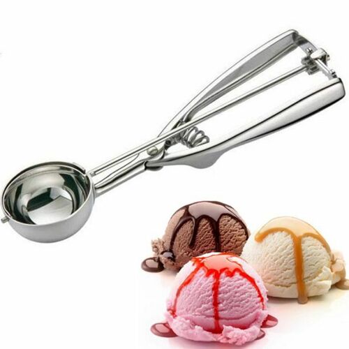 Boule De Crème Glacée En Acier, Ustensile De Cuisine, Outils À Ressort En Acier, Fournitures En Acier Inoxydable, Taille Cuillère À Biscuits À La Pastèque 4cm 5cm 6cm