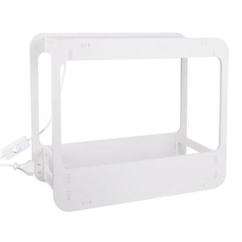 Paris Prix - Lampe Mini Potager "Intérieur" 48cm Blanc
