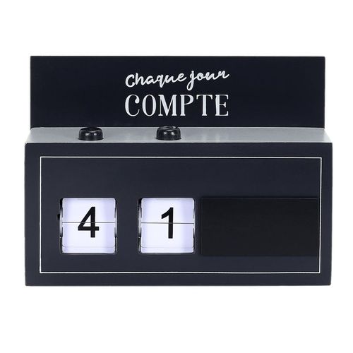 Paris Prix - Boîte à Message 22 Chiffres "chaque Jour" 21cm Noir