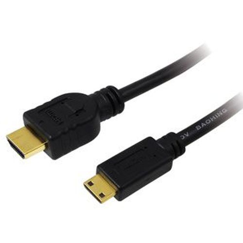 LogiLink High Speed with Ethernet - Câble HDMI avec Ethernet - HDMI mâle pour 19 pin mini HDMI Type C mâle - 1 m - noir