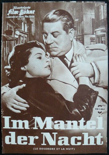 Jean Gabin * Le Desordre Et La Nuit * Gilles Grangier - 1958 * Jean Gabin ; Nadja Tiller ; Danielle Darrieux, Paul Frankeur * 30x21 Cm * 4 Pages - Progress Film Programm N? 4431