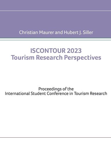 Iscontour 2023 Tourism Research Perspectives