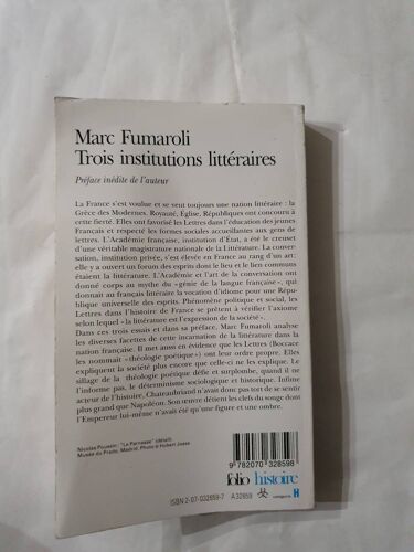 Trois Institutions Littéraires