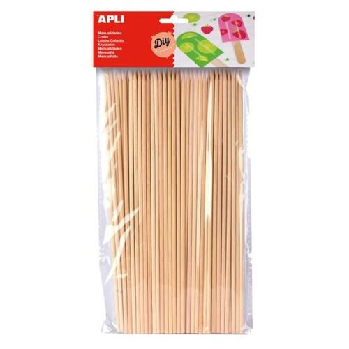 Sach 50 Pics Bois 200x3mm Bouts Pointus