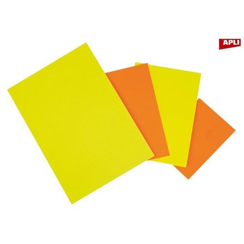 Rectangles Fluo Orange Non Effaçable 14,8x7 Cm 310 G 10 Pièces