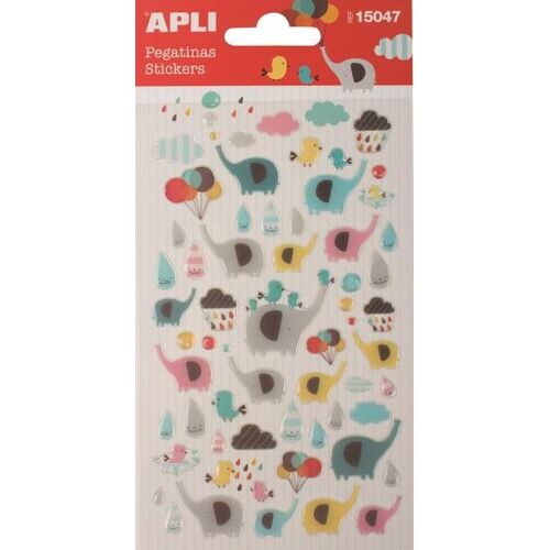 P 1f Stickers Elephants