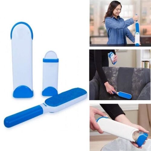 Brosse magique anti poils & peluche autonettoyante double face pour enlever les poils des animaux de compagnie / vêtements tapis can