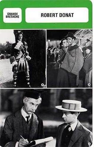 Fiche Monsieur Cinema Robert Donat