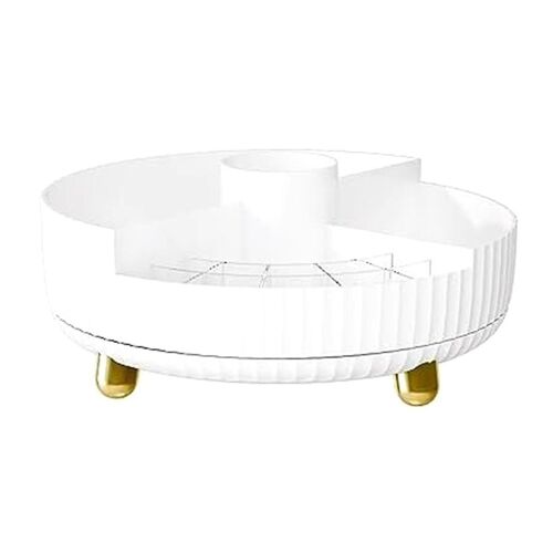 Rotating Makeup Organizer For Vanity - Bathroom Organizer And Lazy Organizer For Cosmetics Perfume