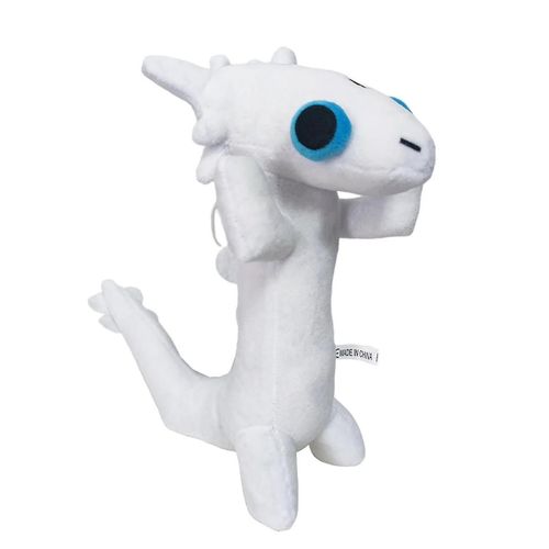Krokmou Danse Meme Peluche Jouet Danse Dragon Peluche Peluches Animaux Doux 25cm Poupée Anime Salle De Jeux Oreiller Blanc