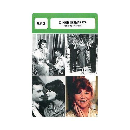 Fiche Monsieur Cinema Sophie Desmarets [1951-1977]