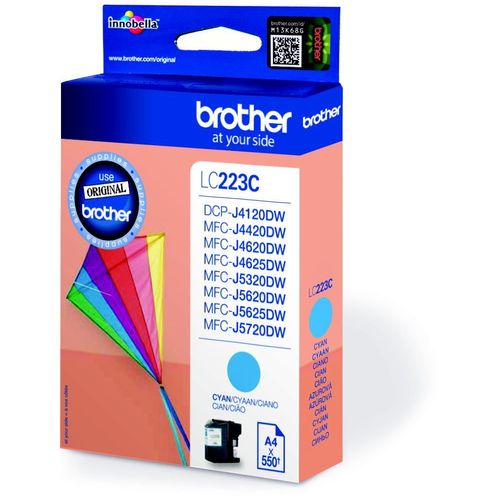 Brother LC223CBP - Cyan - original - blister - cartouche d'encre - pour Brother DCP-J4120, J562, MFC-J4420, J4620, J4625, J480, J5320, J5625, J5720, J680, J880