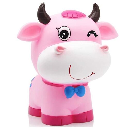 Cute Cow Coin Piggy Bank,Shatterproof Piggy Bank For Kids, Money Toy Decorative Saving Adorable Fig