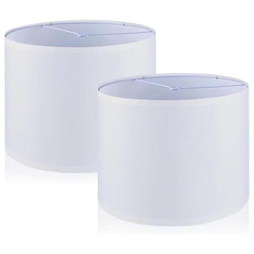 Lamp Shades, 2pcs Drum Lampshade For Table Lamp Floor Lamps, 13x13x10inch Lampshades Replacement Fa