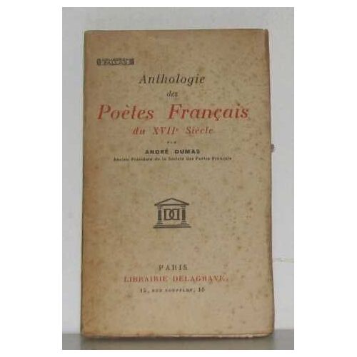 Anthologie Des Poètes Français Du Xviie Siècle