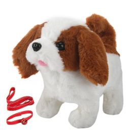 B Bébé Jouet Chien Qui Marche Aboie Queue Remuant Peluche Interactif Électronique Animaux Jouets Chiot Pour Filles