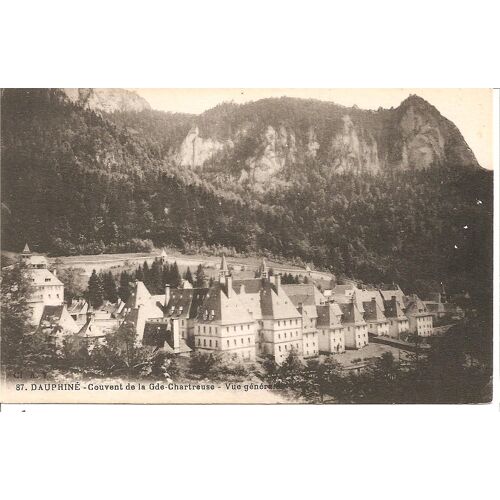 Dauphine - Couvent De La Grande Chartreuse, Avec Cachet Du Monastère (Non Circulée)