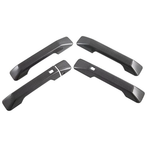 For Mx5 2024 Lhd Carbon Fiber Car Exterior Door Handle Cover Trim Accessories,Press Button Version