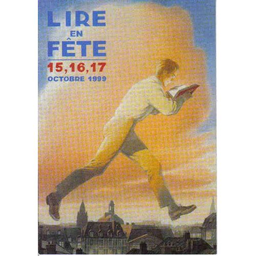 Carte Postale Lire En Fête Illustration Schuiten