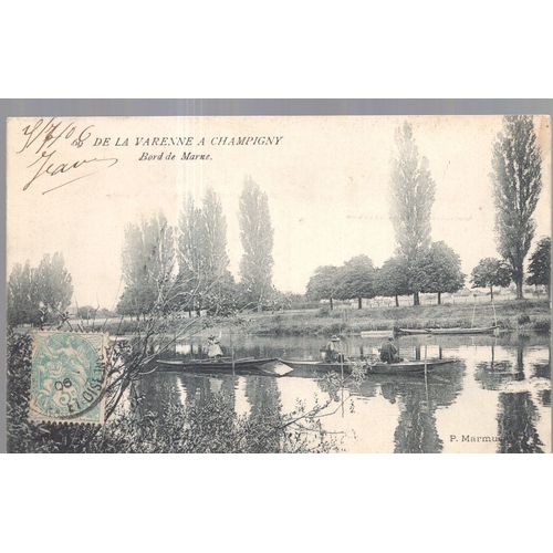Carte Postale Des Bords De Marne (Val De Marne) De La Varenne À Champigny