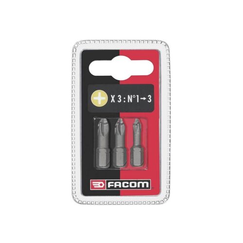 Jeu de 3 embouts High Perf' pour vis Phillips® - EP1.J3 - Facom