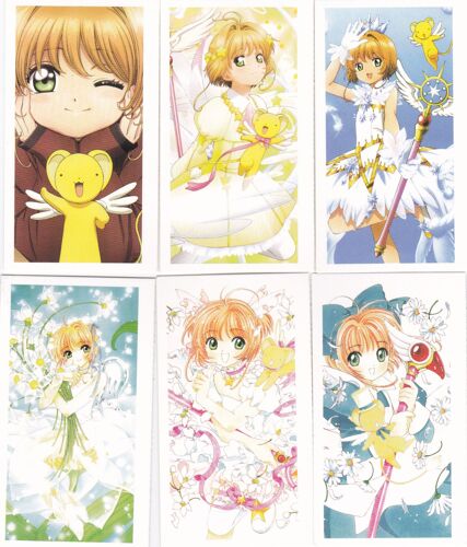 Lot De 6 Petites Cartes - Sakura, Chasseuse De Cartes / Cardcaptor Sakura / Kaado Kyaputaa Sakura (Manga, Animé, Shoujo)