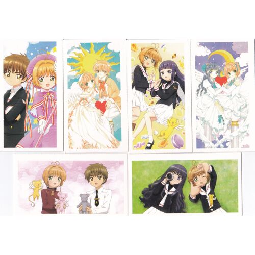 Lot De 6 Petites Cartes - Sakura, Chasseuse De Cartes / Cardcaptor Sakura / Kaado Kyaputaa Sakura (Manga, Animé, Shoujo)